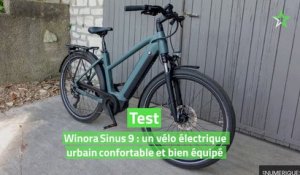 Test Winora Sinus 9 : un vélo électrique urbain confortable et bien équipé
