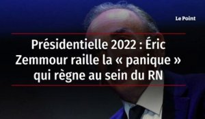Présidentielle 2022 : Éric Zemmour raille la « panique » qui règne au sein du RN