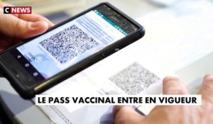 Covid-19 : le pass vaccinal entre en vigueur