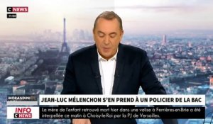 Un syndicaliste policier furieux contre Jean-Luc Mélenchon après ses propos hier sur C8: "C'est le néant absolu ! En insultant les policiers, il crache au visage de la République" - VIDEO