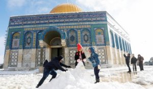 Jérusalem, Syrie, Liban... les images du rare épisode neigeux qui a touché le Proche-Orient