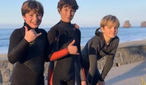 Âgés de 11 et 12 ans, ces trois jeunes surfeurs ont sauvé la vie d'une femme qui se noyait