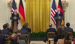 Olaf Scholz et Joe Biden affichent leur unité malgré le dossier du gazoduc Nord Stream 2