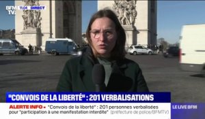 "Convoi de la liberté": les Champs-Élysées sous haute surveillance
