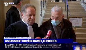 "Je souhaite que ceux qui sont responsables demandant pardon à tous ceux à qui ils ont fait de la peine": Guy Coponet, paroissien blessé lors de l’attentat de Saint-Étienne-du-Rouvray, témoigne en ce premier jour de procès