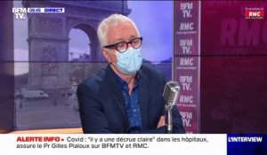 Possible levée du port du masque en intérieur mi-mars: pour Gilles Pialoux, "on aura les informations" sur l'impact des levées successives des mesures