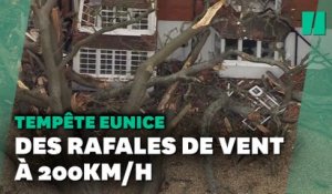 Tempête Eunice: des dégâts impressionnants en France et au Royaume-Uni