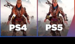 Horizon : Forbidden West PS4 vs PS5 | 4K 60 FPS  MATCH