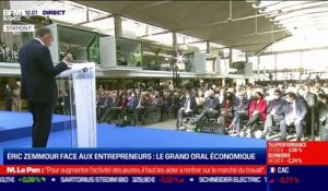 Eric Zemmour face aux entrepreneurs: "Je vous admire plus encore quand je vois les conditions économiques dans lesquelles vous travaillez, le système français ne vous facilite guère la tâche"