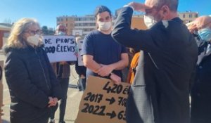 Marseille. Des enseignants en colère interpellent Jean-Michel Blanquer