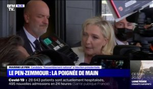 "Je suis une républicaine": Marine Le Pen réagit à sa poignée de main avec Éric Zemmour