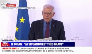 Josep Borrell, chef de la diplomatie de l'UE: "C’est un acte d’une extrême gravité, cet acte déchire d’un coup les accords de Minsk"