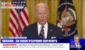 Joe Biden annonce des sanctions "au-delà de celles de 2014" contre la Russie