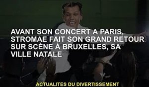 Stromae monte sur scène dans sa ville natale de Bruxelles avant le concert parisien