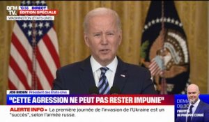 Joe Biden: "Tous les pays qui soutiennent cette agression russe de l'Ukraine seront considérés comme co-responsables"