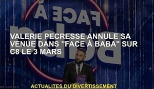 Valérie Pécresse annule sa participation à "Face à Baba" sur C8 le 3 mars