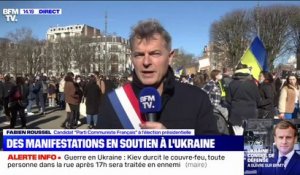 Fabien Roussel (PCF): "On est très nombreux à manifester notre solidarité au peuple ukrainien"