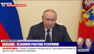 Vladimir Poutine: "L'Ukraine ne cède pas et continue malgré les morts et les citoyens civils tués"