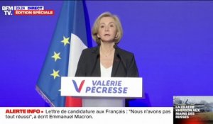 Valérie Pécresse: "Ce quinquennat fut celui des illusions perdues"