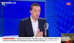 Jordan Bardella sur la guerre en Ukraine: "Le rôle de la France est d'être une puissance autonome vis à vis de la Russie et de l'Otan"