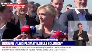 Marine Le Pen: "Emmanuel Macron n'est pas chef de guerre puisque nous ne sommes pas en guerre"