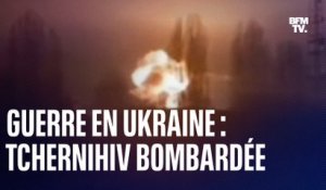 L'exaspération d'une Ukrainienne face à sa maison en feu, visée par des frappes russes à Tchernihiv