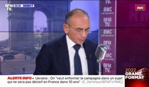 Éric Zemmour: "Il faut faire attention à ce que les sanctions infligées à Vladimir Poutine, ne se retournent pas contre les Français