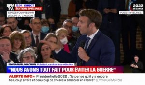 Emmanuel Macron: "Nous ne sommes pas en guerre contre la Russie"