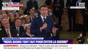 Emmanuel Macron: "À court terme, c'est plutôt la guerre qui va continuer de se faire"