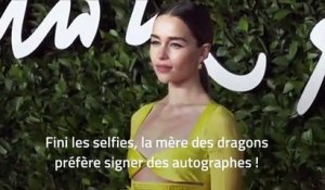 Emilia Clarke : La khaleesi prend une décision radicale envers ses fans !