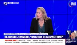 Marion Maréchal assure avoir "la conviction qu'Eric Zemmour sera au second tour" de l'élection présidentielle