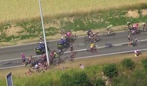 Le zapping du 07/07 : Terrible chute sur le Tour de France