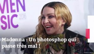 Madonna : Un photosphop qui passe très mal !