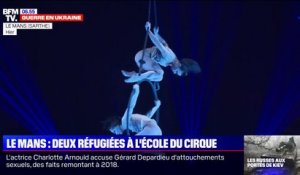 Deux artistes ukrainiennes réfugiées à l'école du cirque du Mans