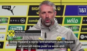 Dortmund - Rose : "Haaland ne pourra pas jouer tout le match"