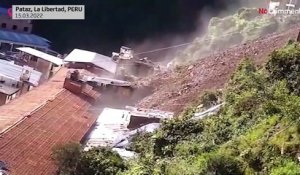 Pérou : des maisons enterrées par un glissement de terrain