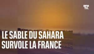 Le sable du Sahara survole la France