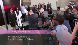 Exclu Vidéo : Kris Jenner et Kylie Jenner : invitées surprises à l'avant-première de Gallows