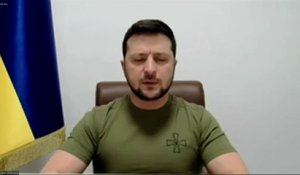 Volodymyr Zelensky projette une vidéo au Congrès américain pour dénoncer les actes des troupes russes
