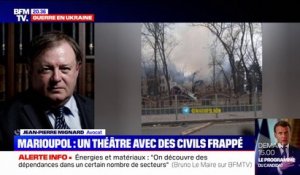 Jean-Pierre Mignard, avocat, sur l'attaque contre un théâtre à Marioupol : "S'il est établi qu'il y avait des civils dans ce théâtre, nous nous rapprocherions d'un crime contre l'humanité"
