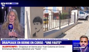 Mort d'Yvan Colonna: pour Constance Le Grip, la mise en berne des drapeaux en Corse est "une faute"