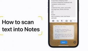 Comment numériser du texte manuscrit depuis l'App Notes