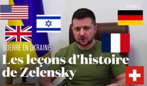 Comment Zelensky adapte son discours à l'histoire de chaque pays