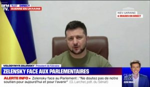 Volodymyr Zelensky face au Parlement français: "Vous savez qui est coupable"