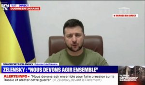 Volodymyr Zelensky face aux parlementaires français: "Nous avons besoin de plus de soutien"
