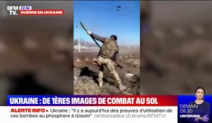 Guerre en Ukraine: premières images de combat au sol dans la région de Kiev