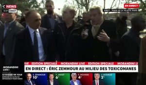 "Morandini Live" en direct de la porte de La Villette: Regardez les images d’Eric Zemmour, victime de jets de projectiles, évacué par ses gardes du corps - VIDEO