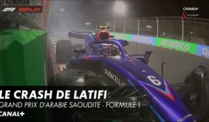 Le crash de Latifi - Grand Prix d'Arabie Saoudite - Formule 1
