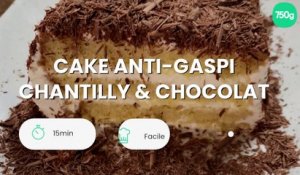 Cake anti-gaspi chantilly & chocolat