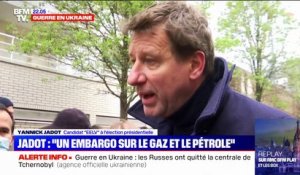 Yannick Jadot: "Si on veut un cessez-le feu en Ukraine, (…) ça passe par l’embargo sur le gaz et le pétrole" russes